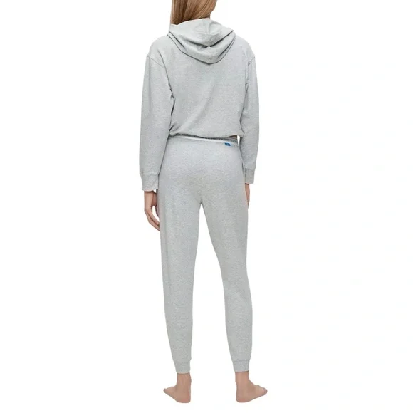Calvin Klein Women's CK One Jogger Sweatpants - QS6429 Heather Gray - Picture 2 of 2